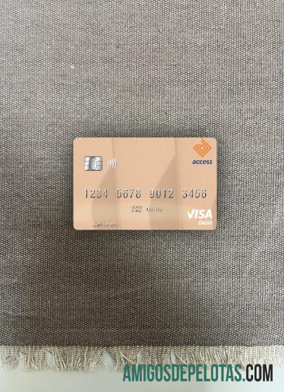 Cartão de débito Visa Nigeria Access Bank Plc Photolook Front modelo